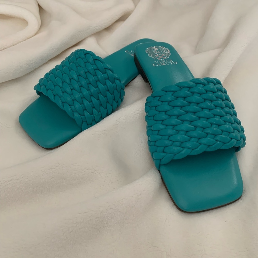 Vince Camuto Leather Slide Sandal